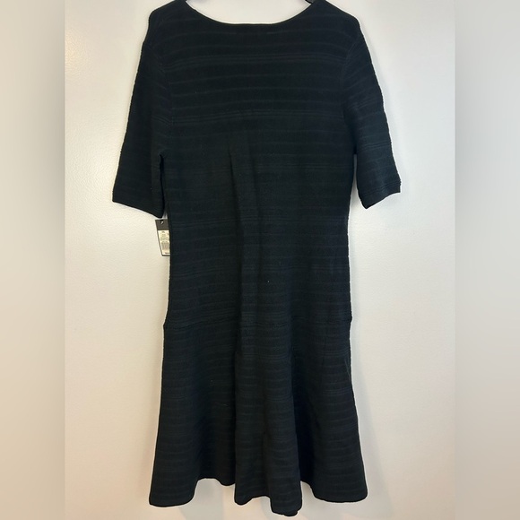 MWT Mossimo Black Knit Stretch Short Sleeve Fit & Flare Dress Size XXL - Picture 5 of 8